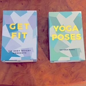 Yoga Poses and Get Fit Card Decks